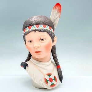 Cybis 'Running Deer' 1975 to 1979 / 10" tall Indigenous Child Bisque Art
